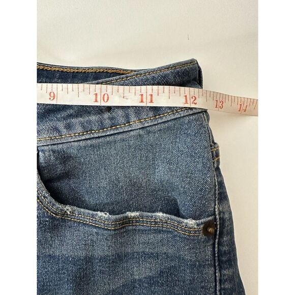 Abercrombie & Fitch Womens Blue Denim Jean Shorts Size 25 High Waist - Picture 6 of 7